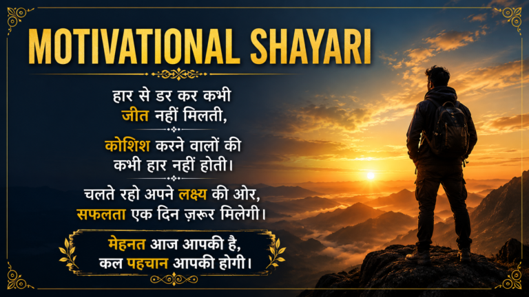 Motivational Shayari In Hindi
