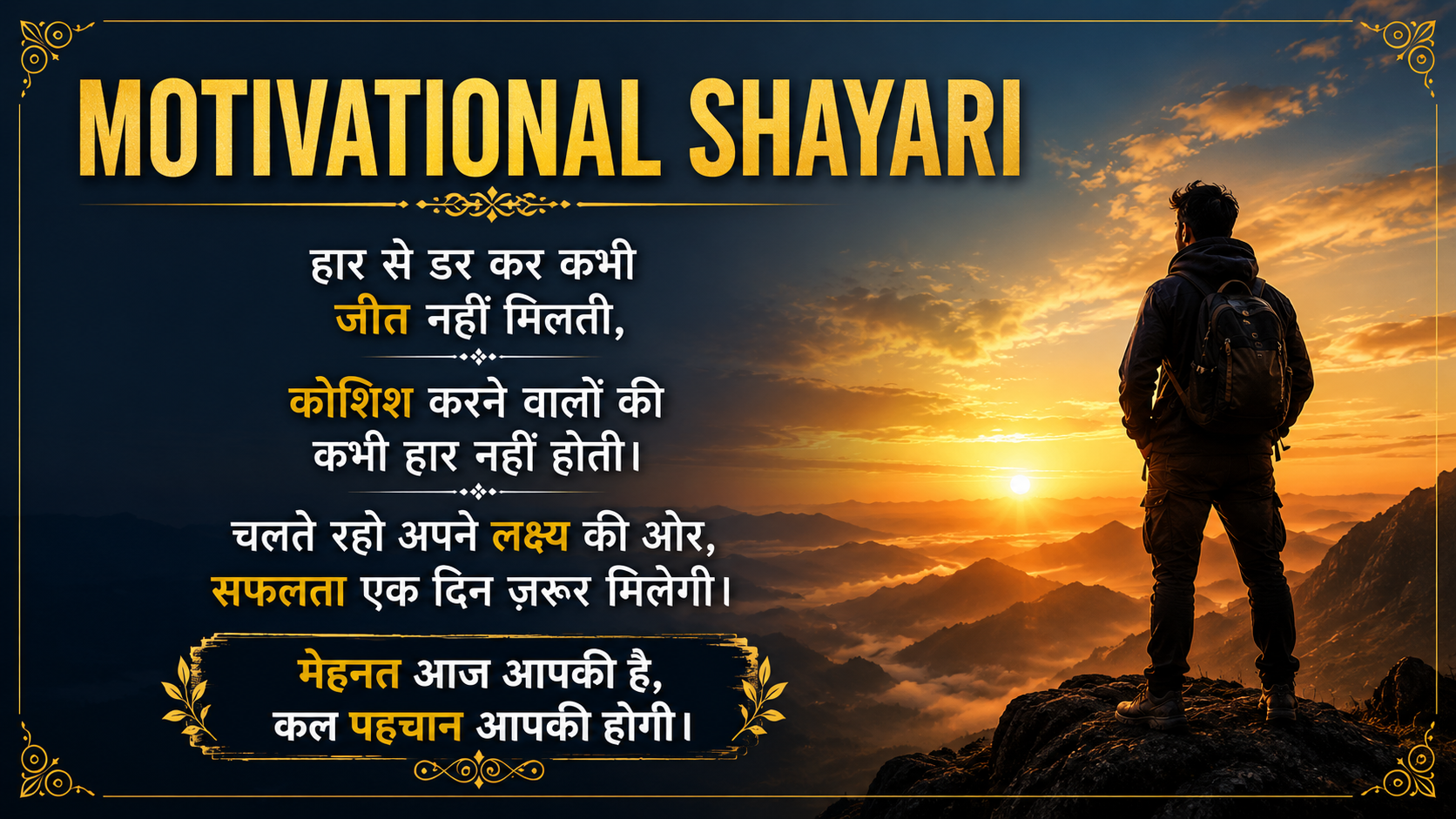 Motivational Shayari In Hindi