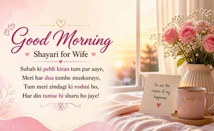 
Good Morning Shayari for Wife