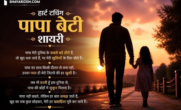 Heart Touching Papa Beti Shayari