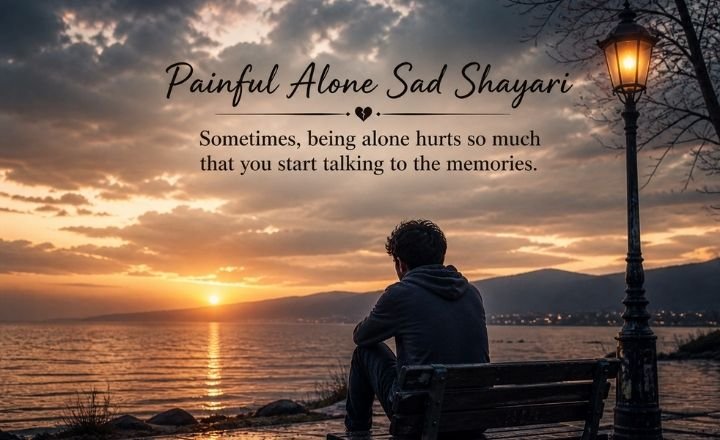 Painful Alone Sad Shayari 