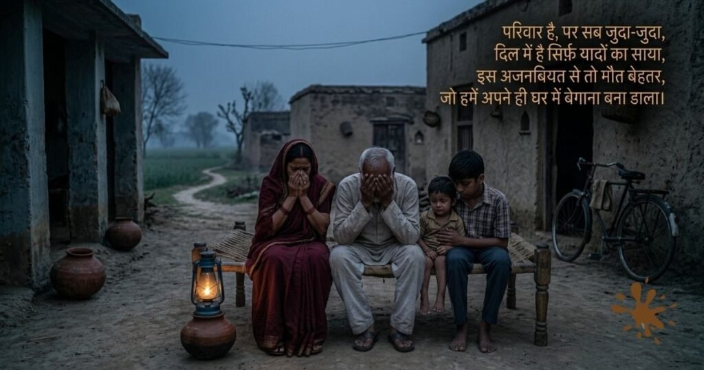 Alone Family Sad Shayari