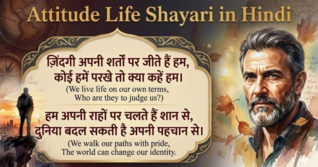 Attitude Life Shayari