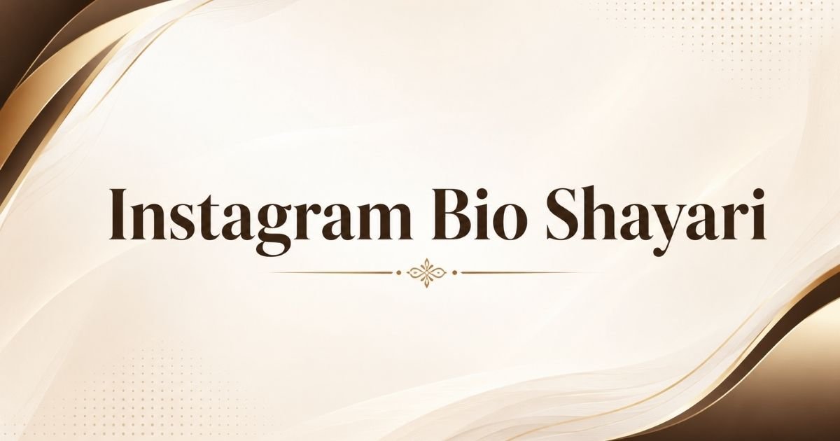 Instagram Bio Shayari