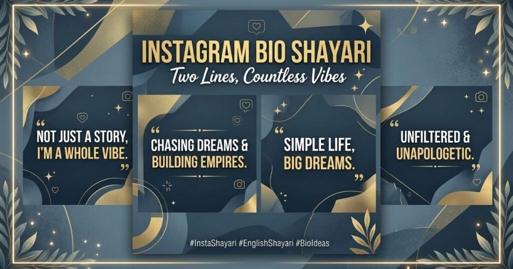 Instagram Bio Shayari 2 Line English