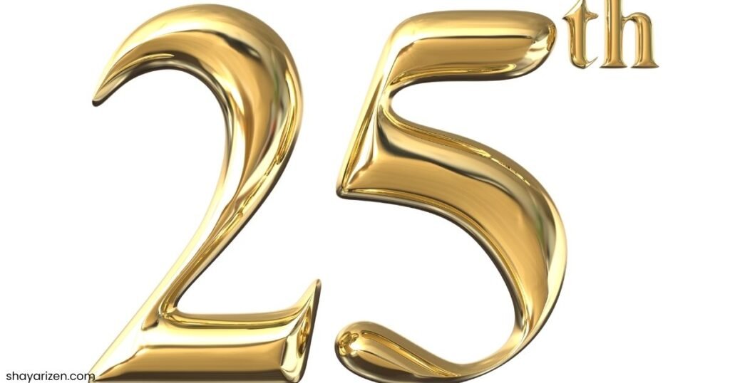 25th Anniversary Shayari In Hindi