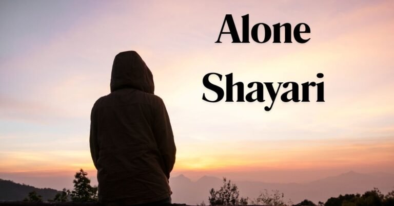 Alone Shayari