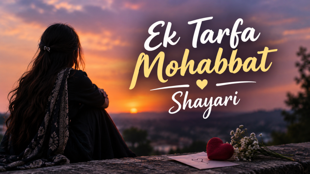ek tarfa mohabbat shayari