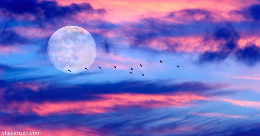 2 Line Love Chand Shayari In English