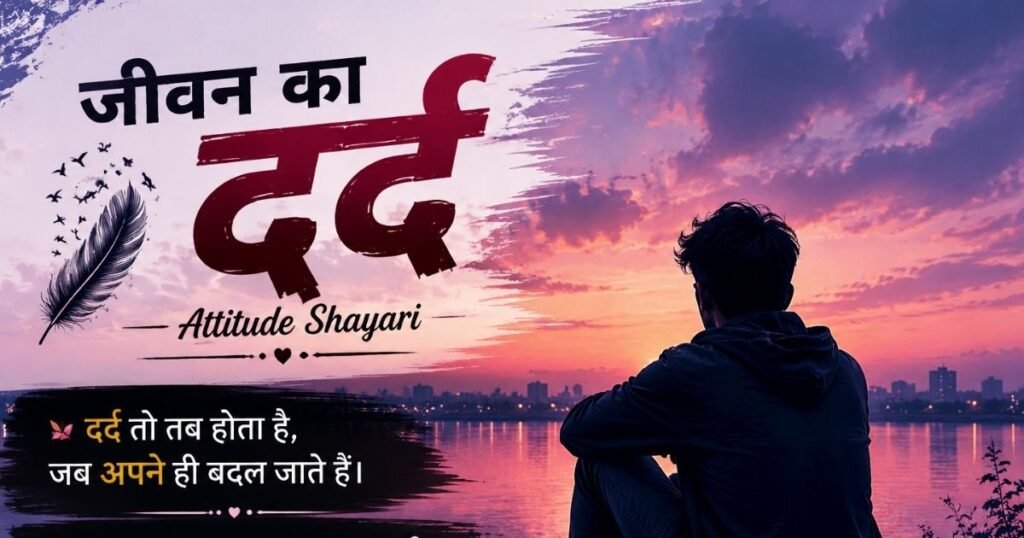 Attitude Shayari जीवन का दर्द