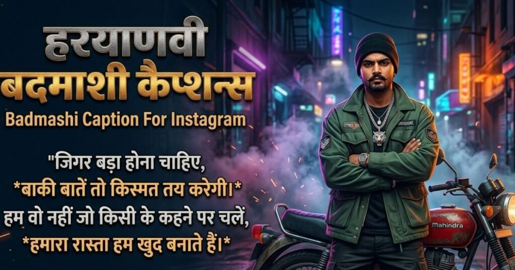 Badmashi Caption For Instagram