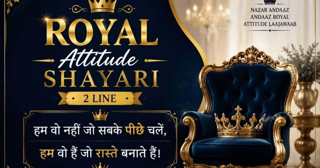 Royal Attitude Shayari 2 Line