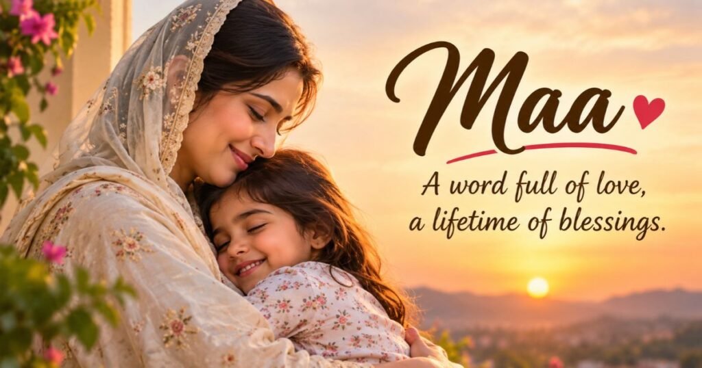 maa ke liye shayari 2 line english