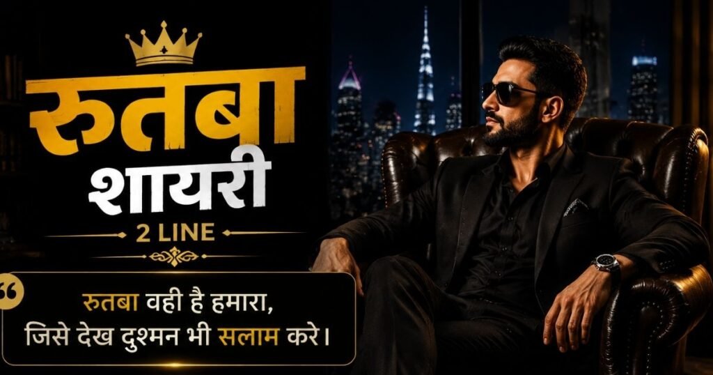 रुतबा शायरी 2 Line