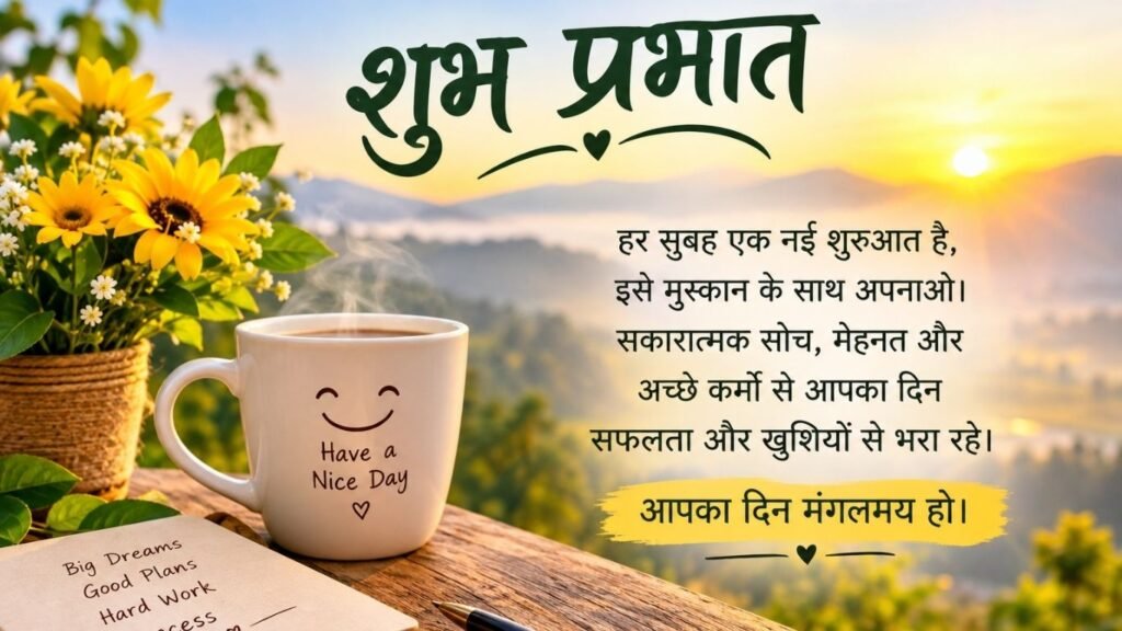 good morning wishes in hindi