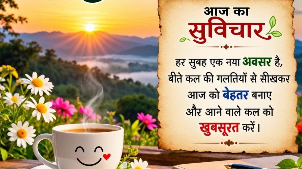 गुड मॉर्निंग सुविचार हिंदी में