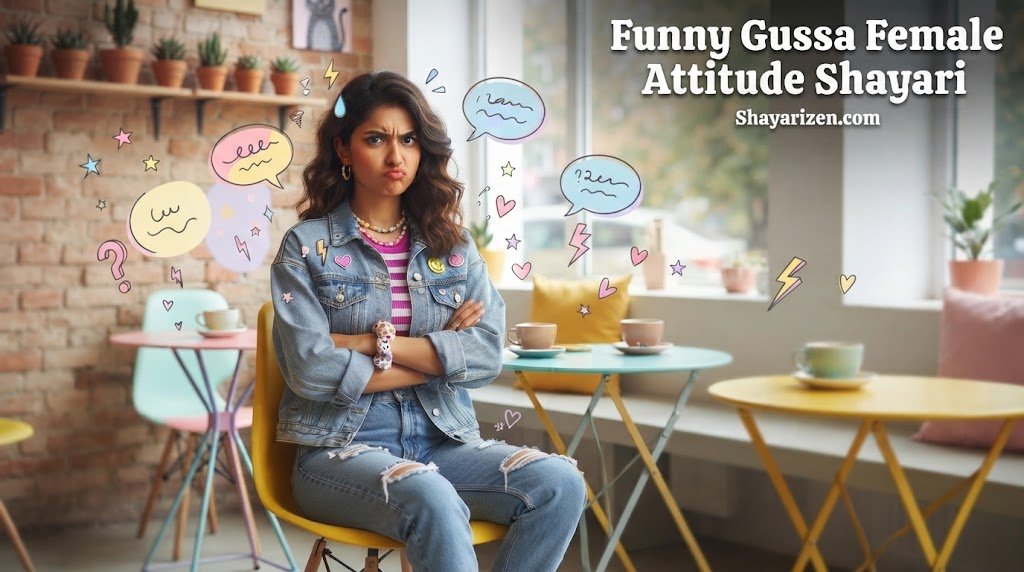 Funny Gussa Female Attitude Shayari